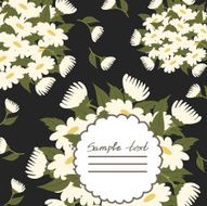 Vector picture with daisies N2