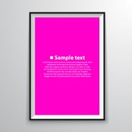 Blank frame on a white background