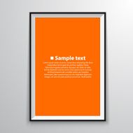 Blank frame on a white background N4