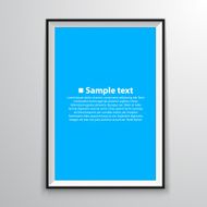 Blank frame on a white background N5
