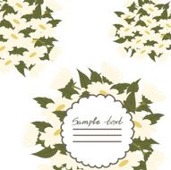 Vector picture with daisies N4