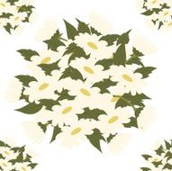 Vector picture with daisies N10