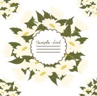 Vector picture with daisies N12