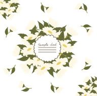 Vector picture with daisies N14