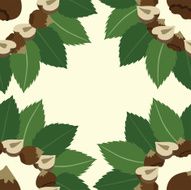 Vector picture with nuts N5