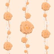 Floral wallpaper is for a child's room N2