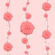 Floral wallpaper is for a child's room N3