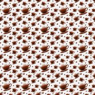 Seamless background of coffee