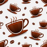 Seamless background of coffee N2