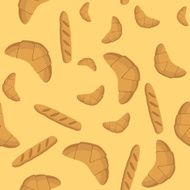Seamless background with bread