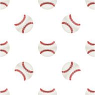 Universal vector baseball seamless patterns tiling Sport theme with balls N3