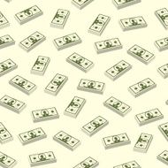 Seamless dollar seamless Vector
