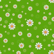 Daisy flowers texture Vector