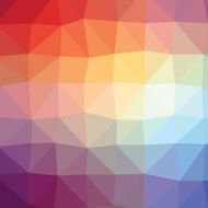 Colorful orange and blueabstract geometric low poly style graphic background