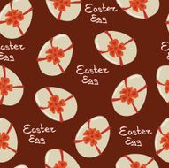 vector pattern with Easter decorations N4