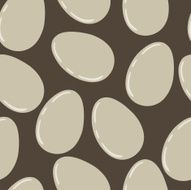 vector pattern with Easter decorations N6