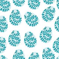 vector pattern with Easter decorations N8