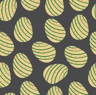 vector pattern with Easter decorations N9