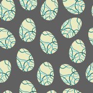 vector pattern with Easter decorations N11