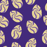 vector pattern with Easter decorations N12