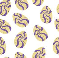 vector pattern with Easter decorations N13