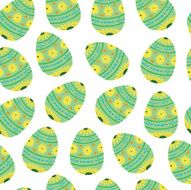 vector pattern with Easter decorations N15