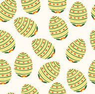 vector pattern with Easter decorations N16