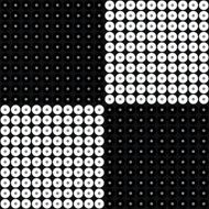 Seamless retro black and white polka dots background N2
