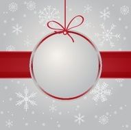 Christmas card with holiday elements