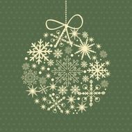 Christmas card with holiday elements N4