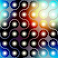 Pattern of blurred connected balls