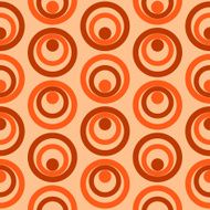 Abstract Colorful Retro Circles Seamless Pattern Vector N2