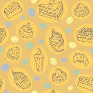 Cakes Seamless Pattern N3