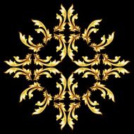 Golden flower pattern N2