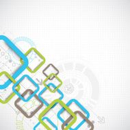 Abstract technology square background N2