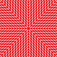 Neon pattern of red figures on a white background