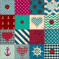 Patchwork in nautical style