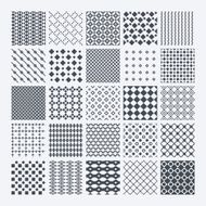 Geometric monochrome pattern set N2