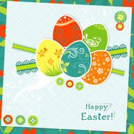 Template Easter greeting card N9
