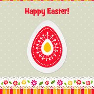 Template Easter greeting card N10