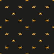 Universal vector seamless patterns tiling Royal king crown