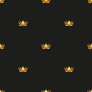 Universal vector seamless patterns tiling Royal king crown N2