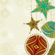 Christmas ornaments background