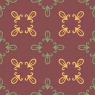 Seamless with vintage floral pattern N133