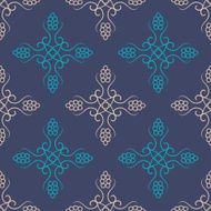 Seamless with vintage floral pattern N141