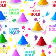 Indian festival colored powders and colors splash
