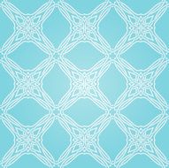 Seamless abstract blue pattern with white fancy ornament N2