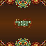 Oriental Style Colorful Background