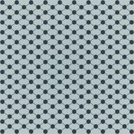 Halftone of circles which intersect lines on a gray background