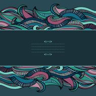 Candy Striped Waves Abstract Background N2